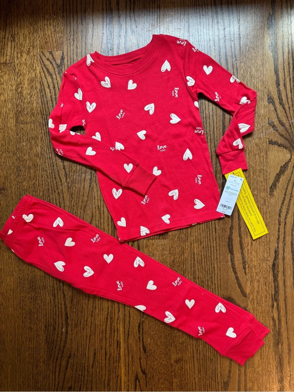 Carter's Red Heart-Print Kids Pajama Set